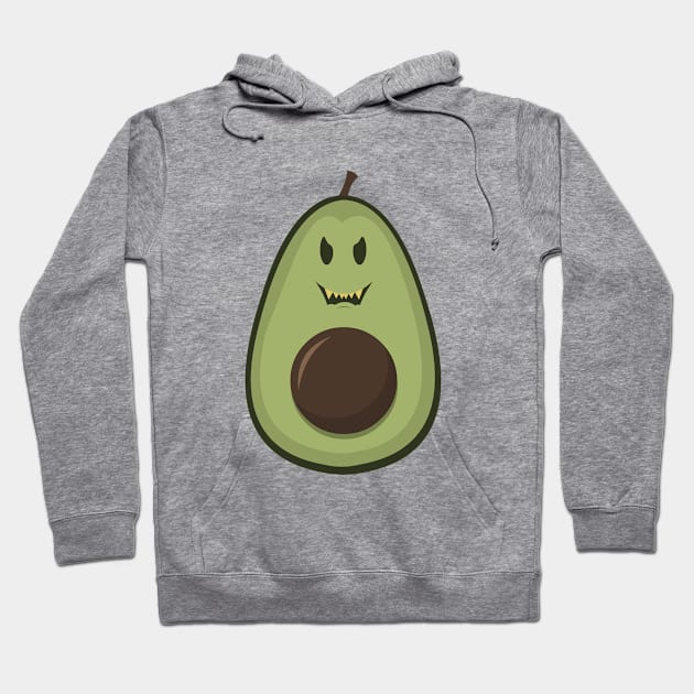 Evil avocado Hoodie by machinegunpunker